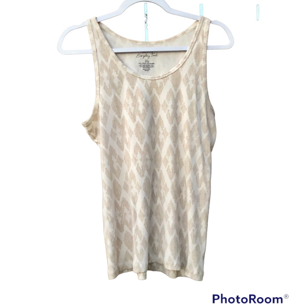 Sonoma Boho Tank Neutral Sleeveless Stretch Sz. XL